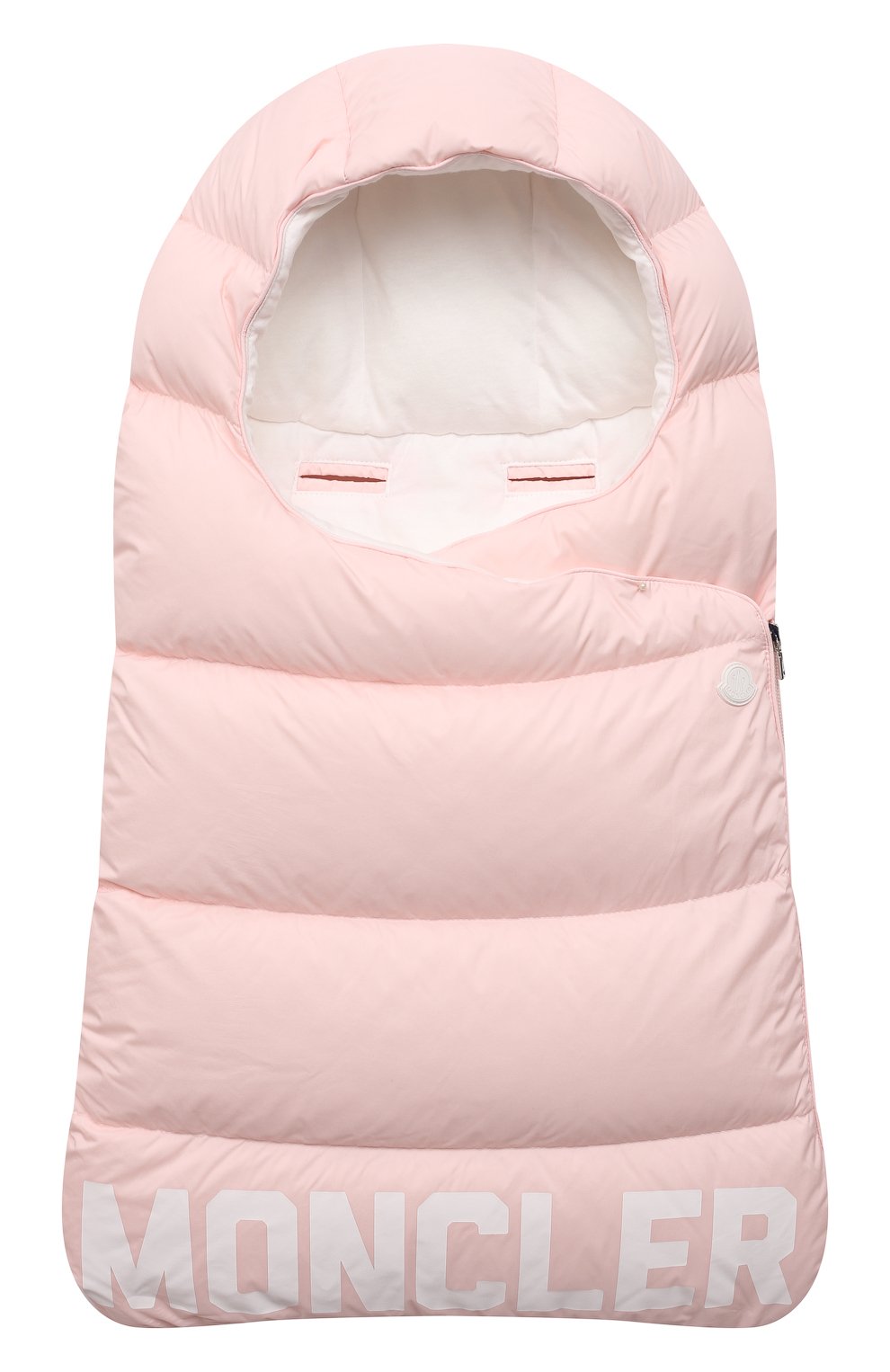 Пуховый конверт MONCLER розового цвета по цене 56450 руб., арт. G2-951-1G518-02-53333, фото 1 Пуховый конверт MONCLER, арт. G2-951-1G518-02-53333, фото 1