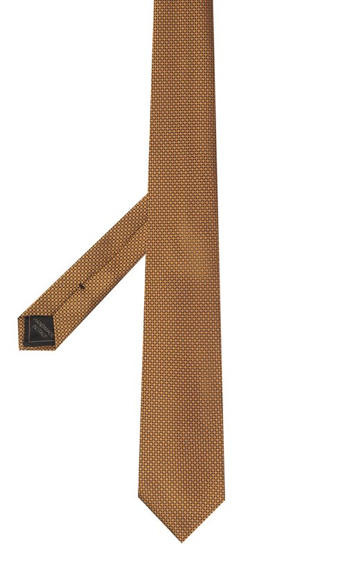 Шелковый галстук Brioni 061D00/0D423 Коричневый  061D00/0D423 Фото 3