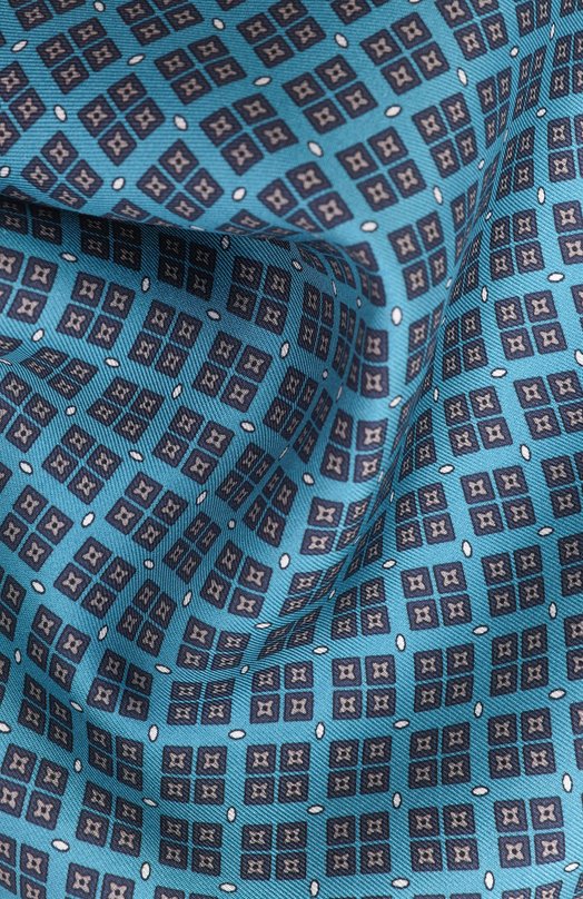 Шелковый комплект из галстука и платка Brioni 08A900/PD450 Голубой  08A900/PD450 Фото 6