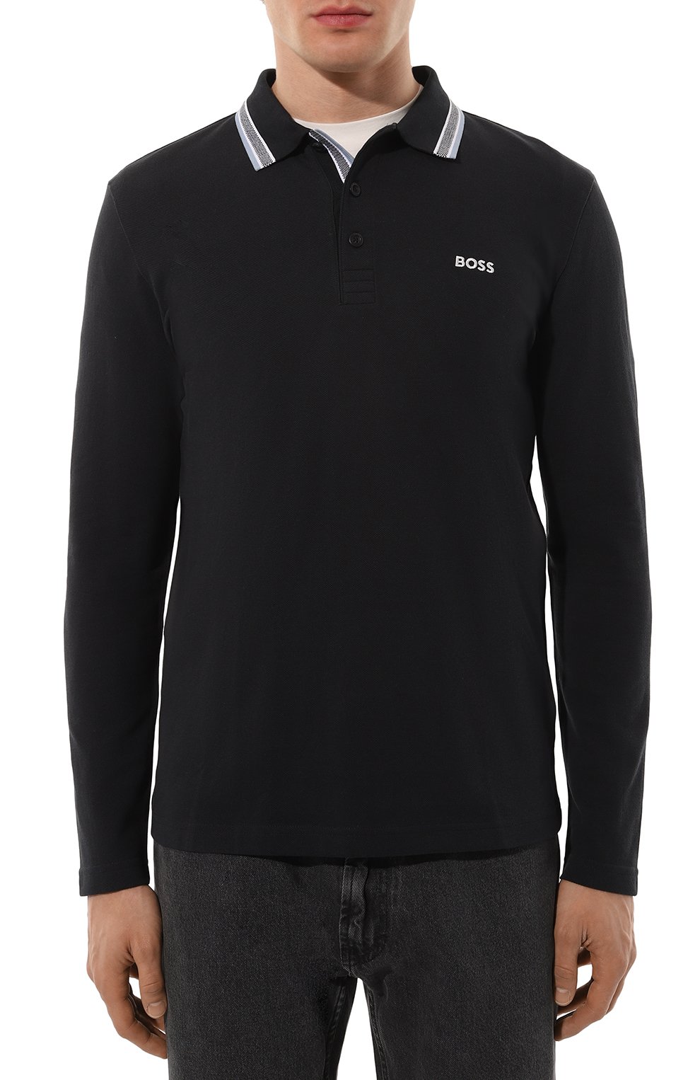 Хлопковое поло BOSS GREEN, арт. 50506191, фото 3