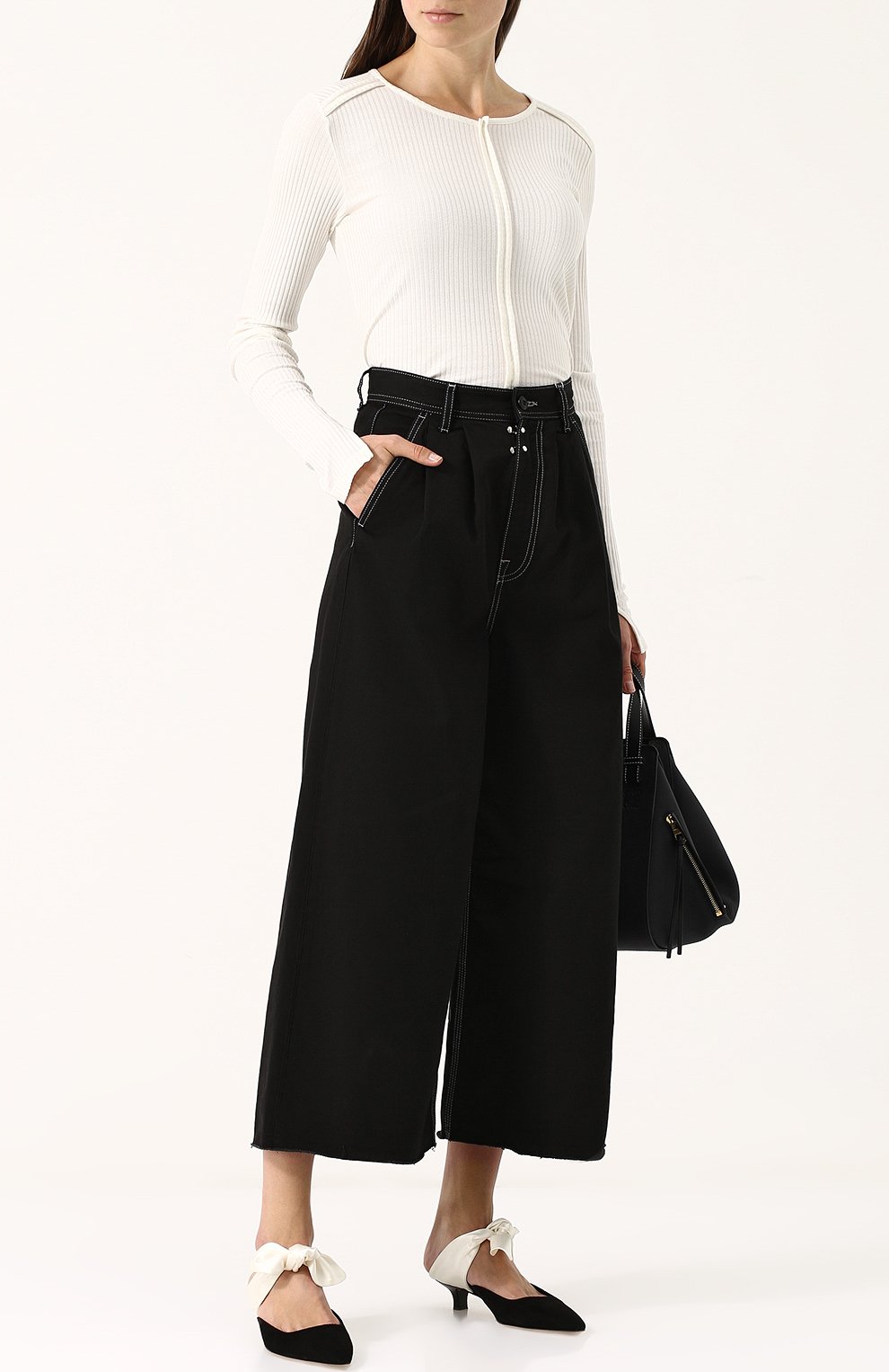 Замшевые мюли с атласным бантом THE ROW, арт. F1025-SW212, фото 2