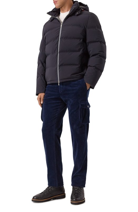 Вельветовые брюки-карго Kiton UFPPCAK0105H02 Синий  UFPPCAK0105H02 Фото 2