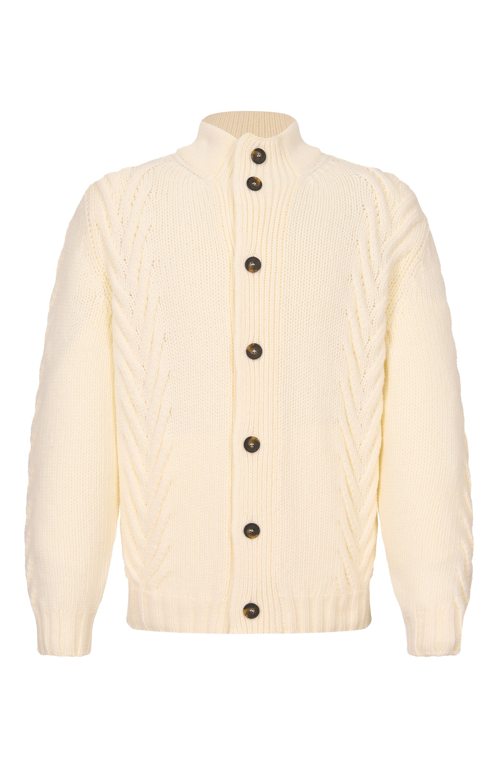 Шерстяной кардиган KITON кремового цвета по цене 242000 руб., арт. UMM0844, фото 1 Шерстяной кардиган KITON, арт. UMM0844, фото 1