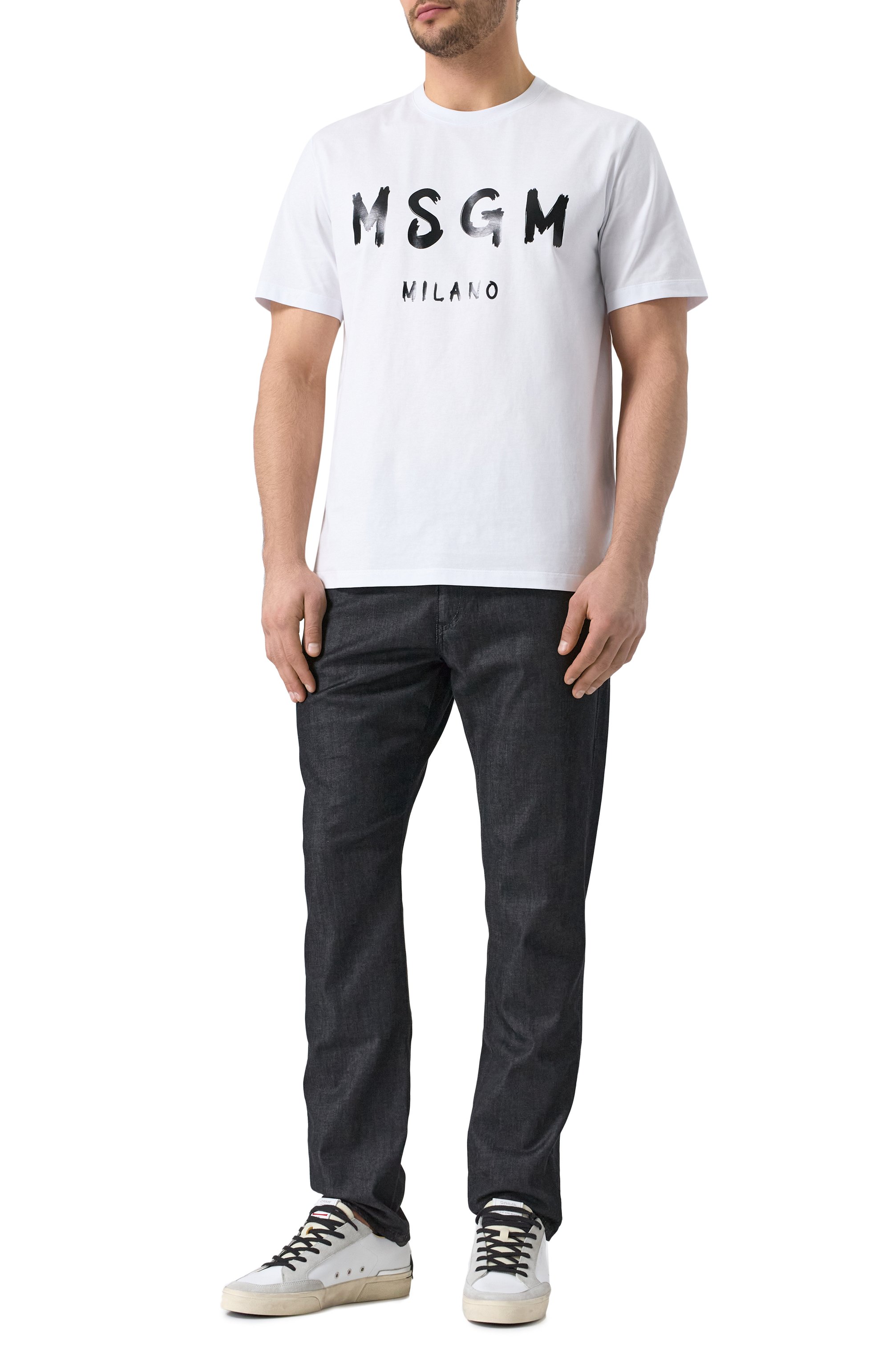 Хлопковая футболка MSGM, арт. 2000MM510/200002, фото 2