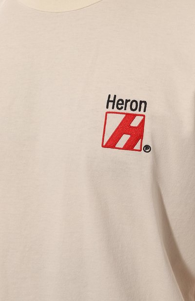Хлопковая футболка HERON PRESTON, арт. HMAA032F22JER010, фото 5