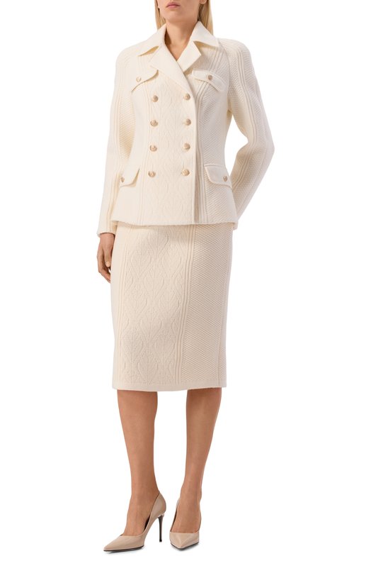 Жакет из шерсти и кашемира Freeage W26.JK128.2030.101 Кремовый  W26.JK128.2030.101 Фото 2