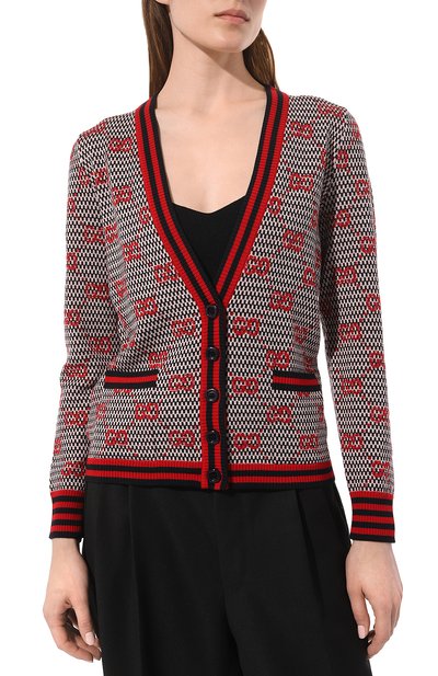 Шерстяной кардиган GUCCI, арт. 644779 XKBOR, фото 3