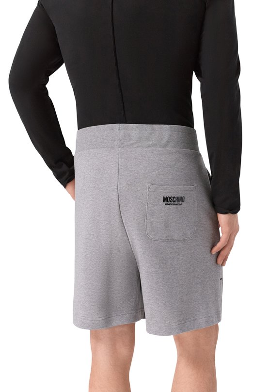 Хлопковые шорты Moschino A6811/4319 Серый  A6811/4319 Фото 4