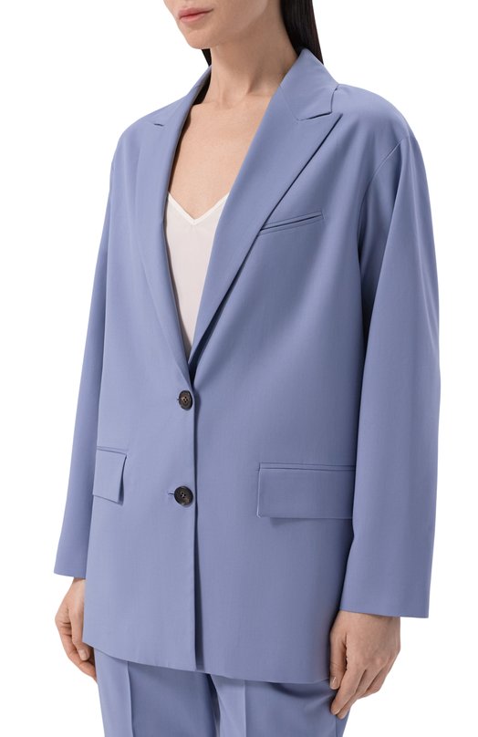 Шерстяной жакет Kiton D53502K01024_001 Голубой  D53502K01024_001 Фото 3
