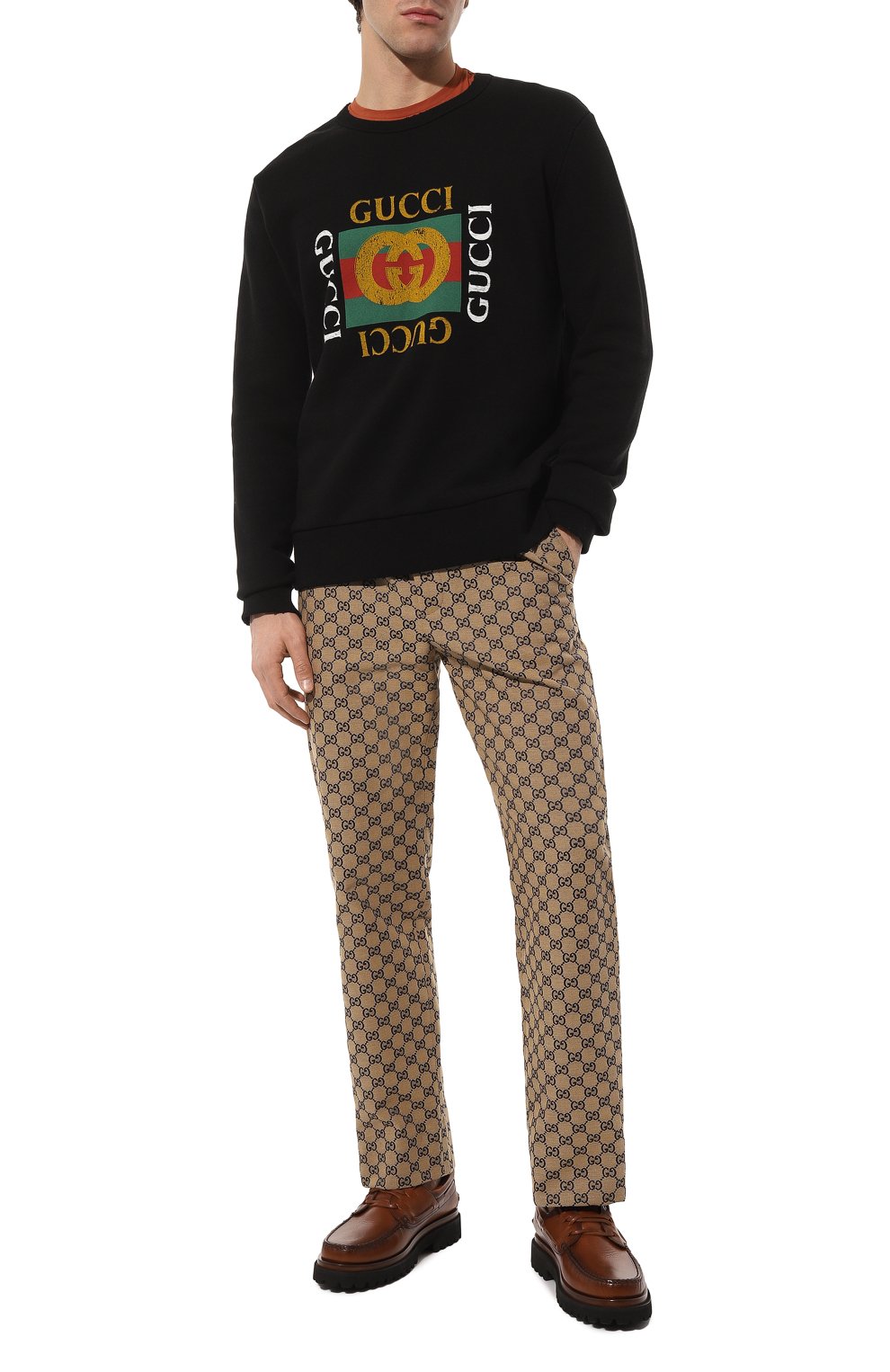 Хлопковые брюки GUCCI, арт. 658090 Z8AOV, фото 2