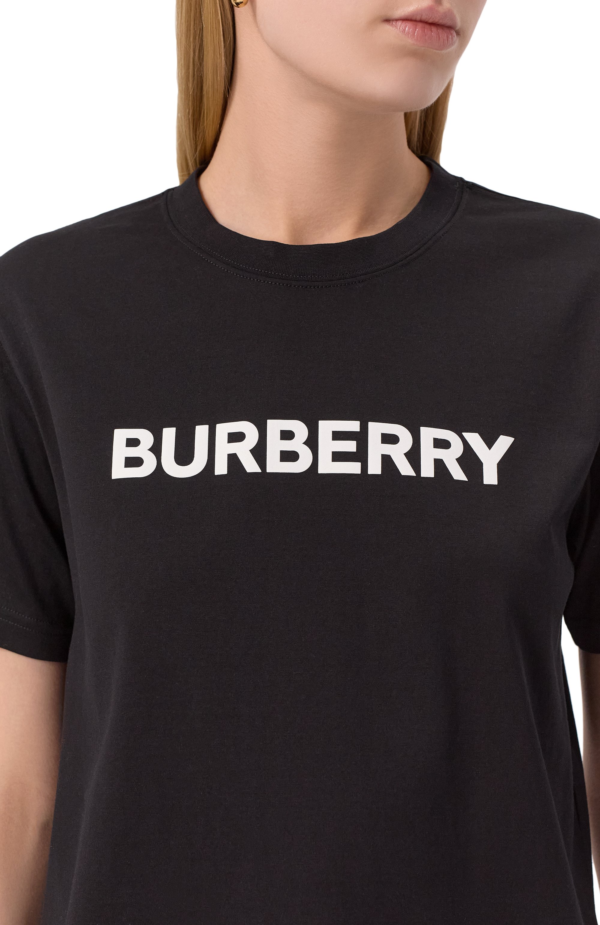 Хлопковая футболка BURBERRY, арт. 8080324, фото 5