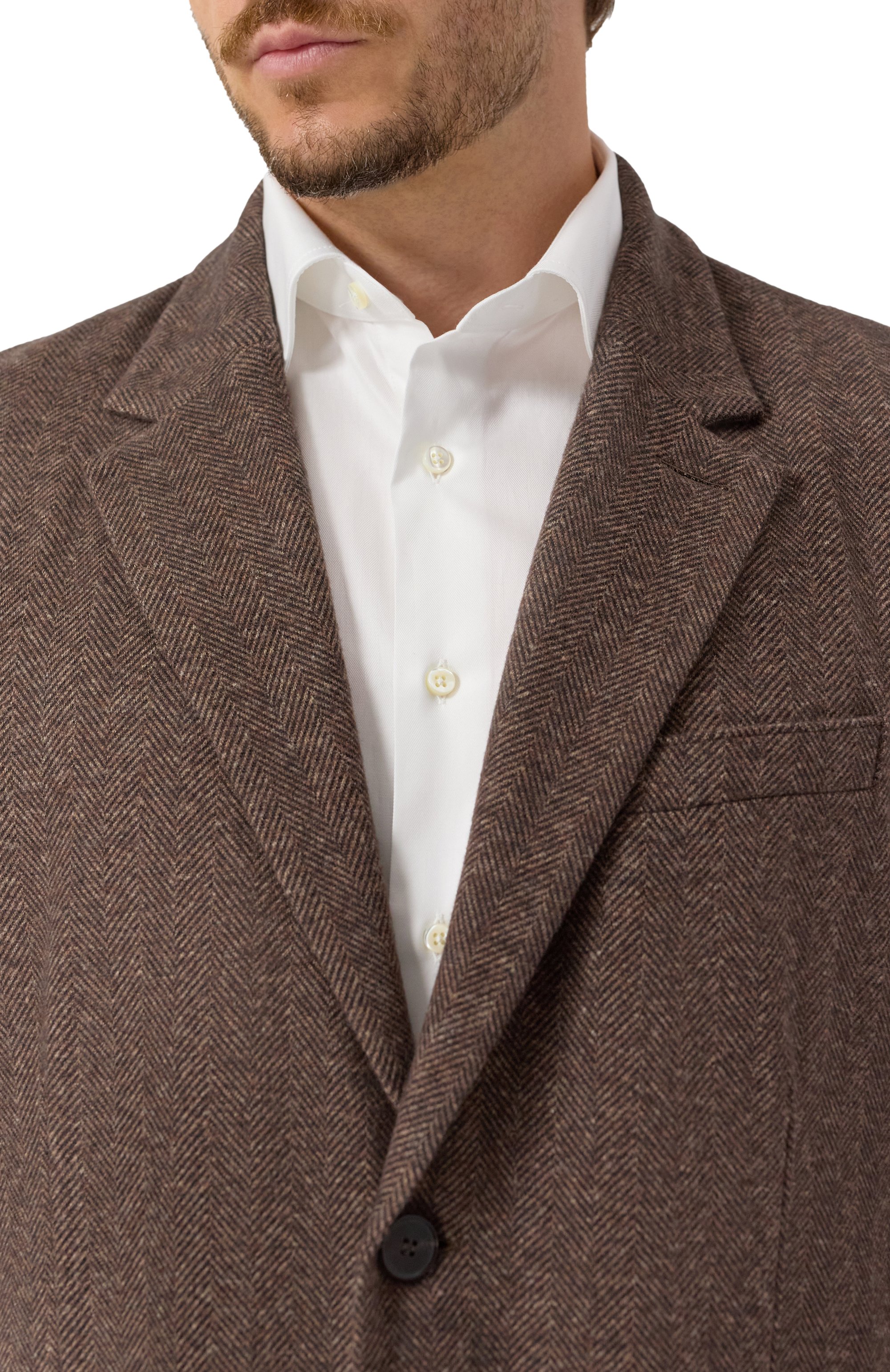 Пиджак из шерсти и хлопка HARRIS WHARF LONDON, арт. CL9535MRA, фото 6