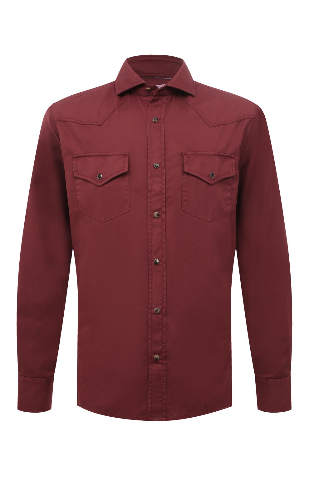 Хлопковая рубашка BRUNELLO CUCINELLI, арт. MM628B2152, фото 1