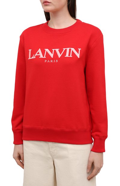 Хлопковый свитшот LANVIN, арт. RW-T0660J-JR32-H20, фото 3