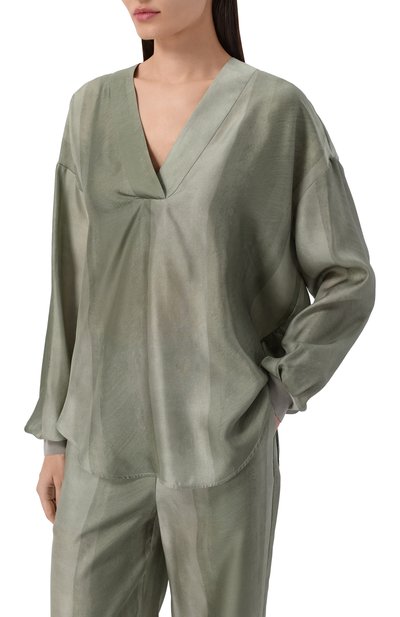 Шелковая блузка LORENA ANTONIAZZI, арт. P2657CA11B/5218, фото 3