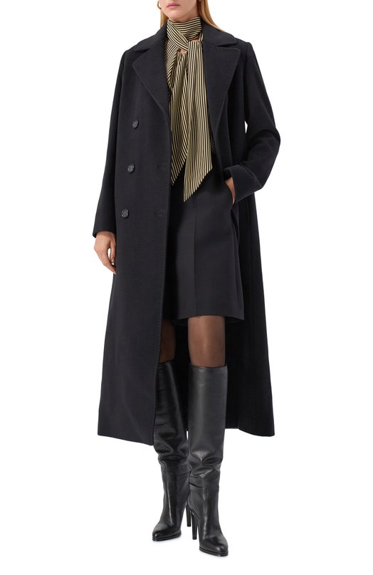 Кожаные сапоги Diane Saint Laurent 743797/25V00 Чёрный  743797/25V00 Фото 3