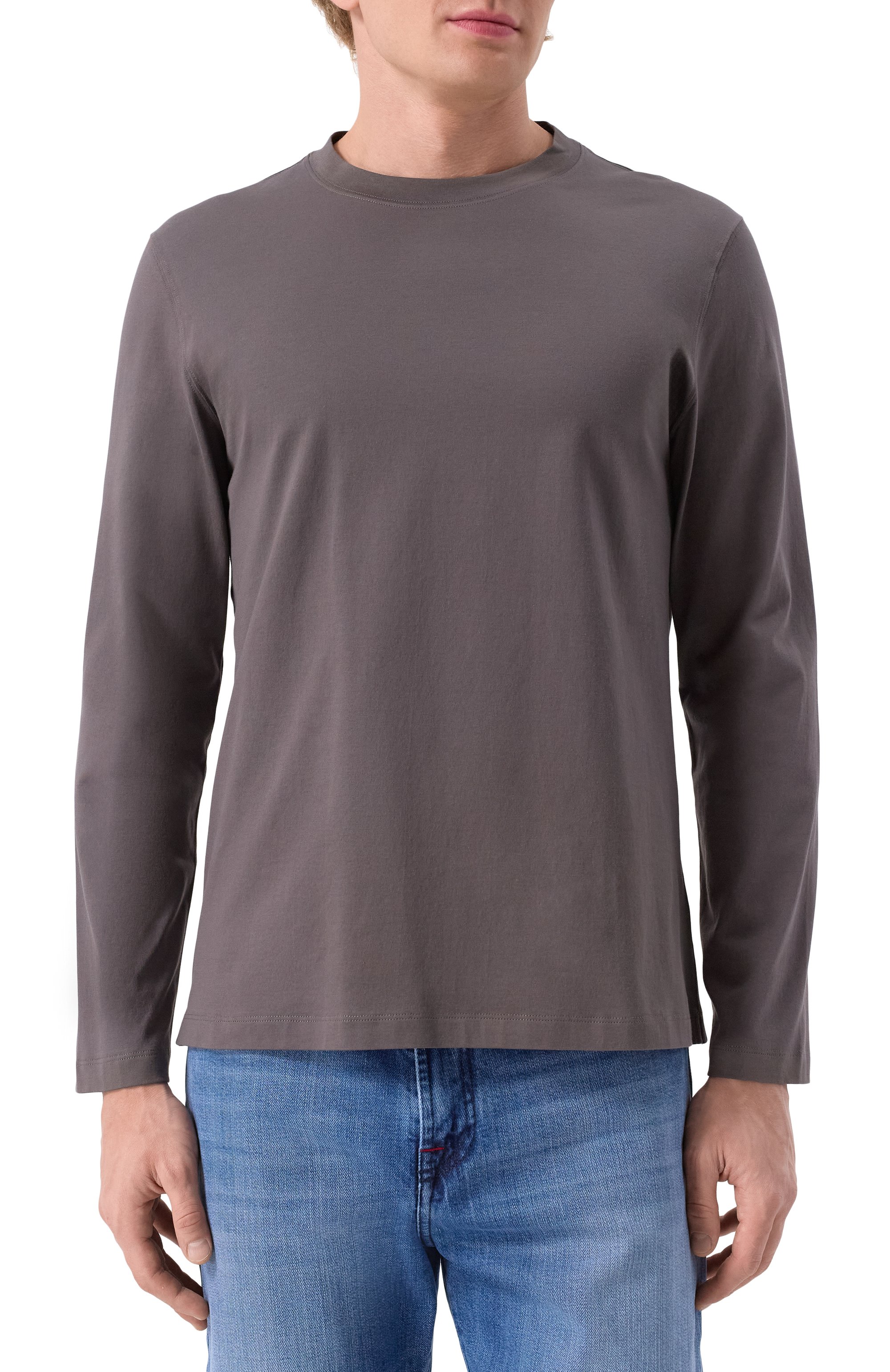 Хлопковый лонгслив BRUNELLO CUCINELLI, арт. M0B137407, фото 3