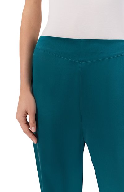 Шелковые брюки SIMONE PERELE зеленого цвета по цене 27770 руб., арт. 1F8660, фото 5 Шелковые брюки SIMONE PERELE, арт. 1F8660, фото 5