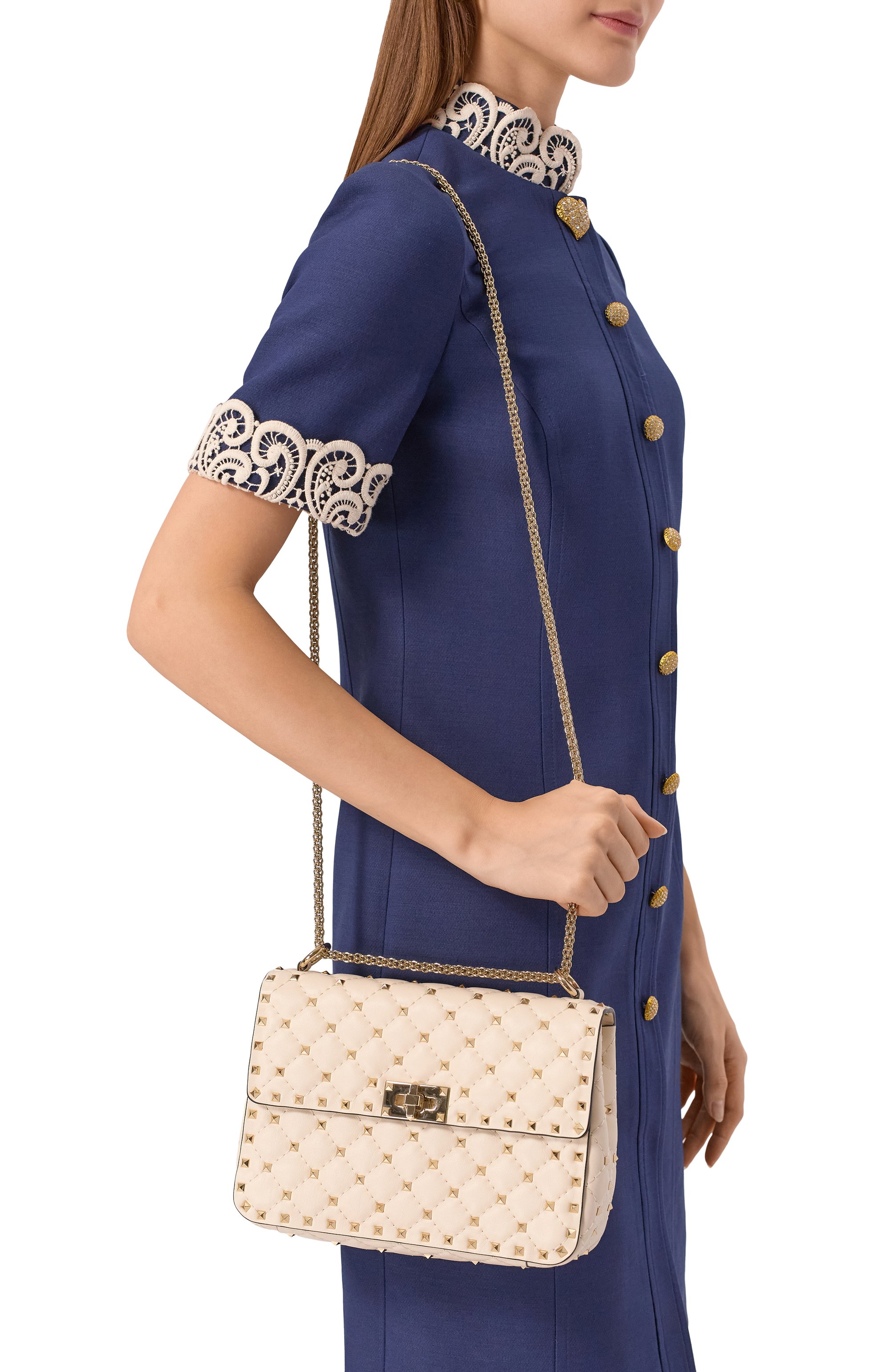 Сумка rockstud spike medium VALENTINO, арт. 7W2B0122/NAP, фото 2