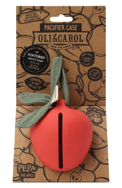 Контейнер для пустышек pepa the apple OLI&CAROL, арт. L-PACIFIER-APPLE