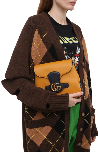 Сумка dahlia GUCCI желтого цвета по цене 243360 руб., арт. 648934/1U1HT, фото 2 Сумка dahlia GUCCI, арт. 648934/1U1HT, фото 2
