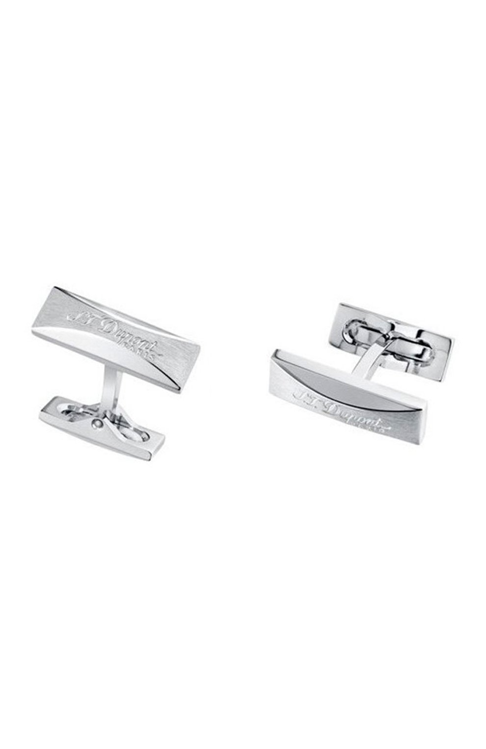 Запонки S.T. DUPONT серебряного цвета по цене 32500 руб., арт. 5781, фото 2 Запонки S.T. DUPONT, арт. 5781, фото 2