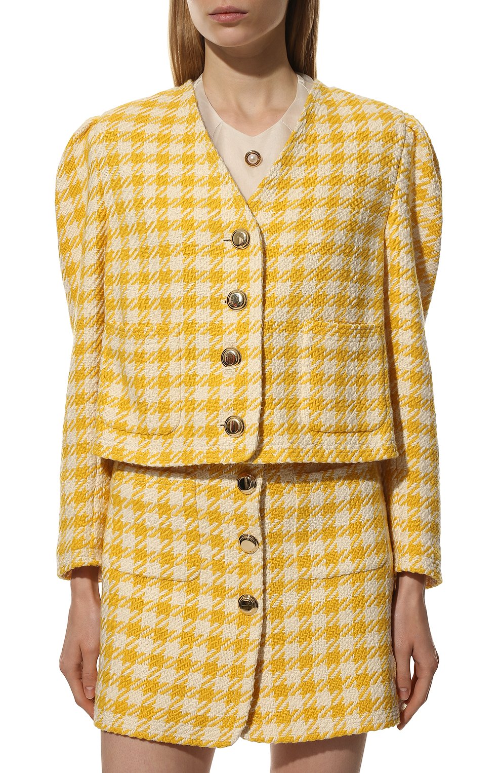 Жакет из шерсти и хлопка MIU MIU, арт. MH1708-GRV-F0010, фото 3