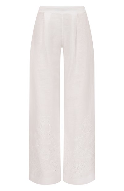 Льняные брюки ERMANNO SCERVINO, арт. D464P302NZR, фото 1