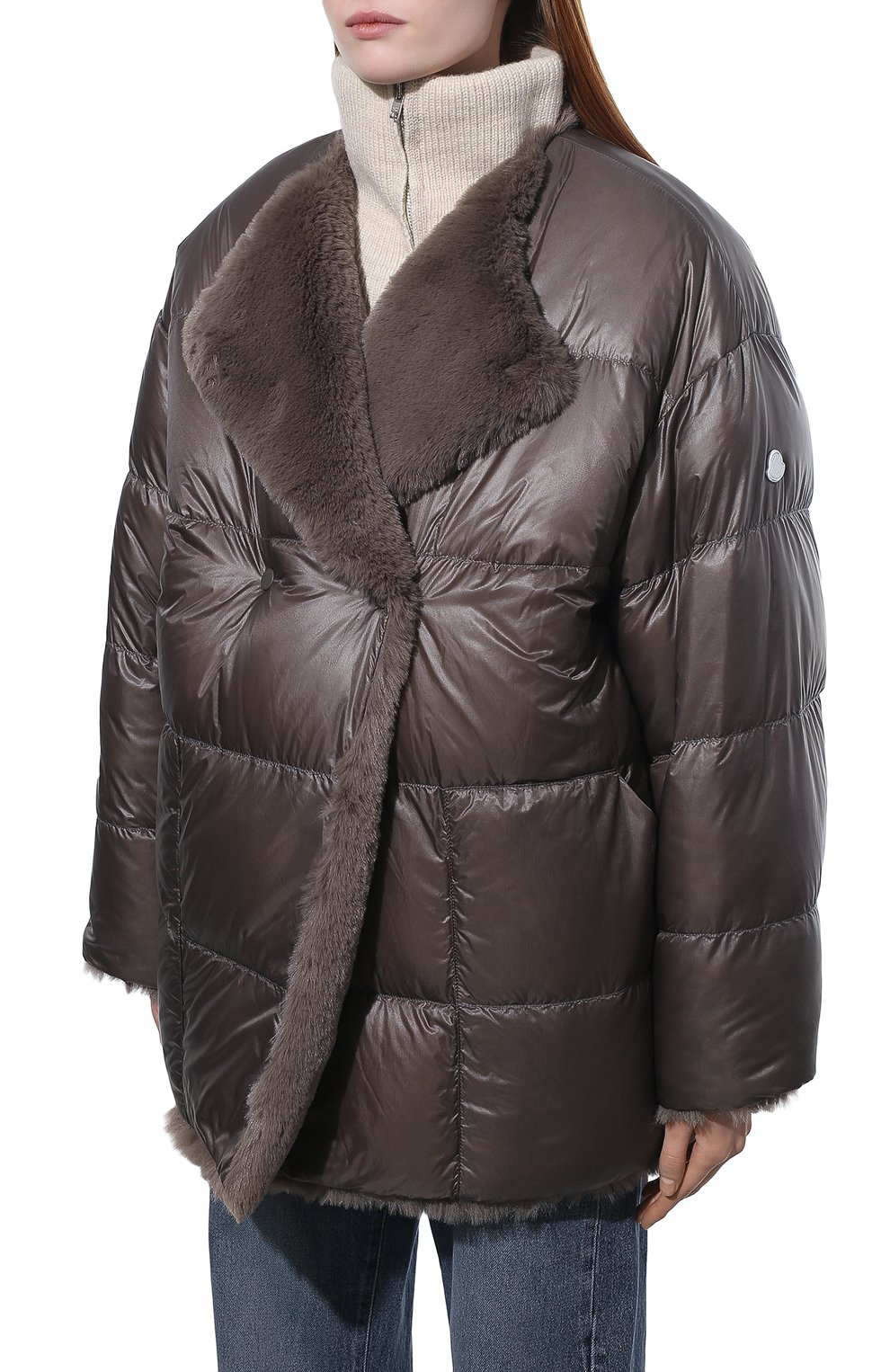 Пуховик lema 4 moncler hyke MONCLER коричневого цвета по цене 138000 руб., арт. G2-09K-1A000-06-M1195, фото 6 Пуховик lema 4 moncler hyke MONCLER, арт. G2-09K-1A000-06-M1195, фото 6