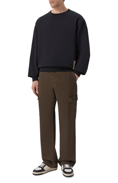 Хлопковый свитшот BURBERRY черного цвета по цене 89950 руб., арт. 8101889, фото 2 Хлопковый свитшот BURBERRY, арт. 8101889, фото 2