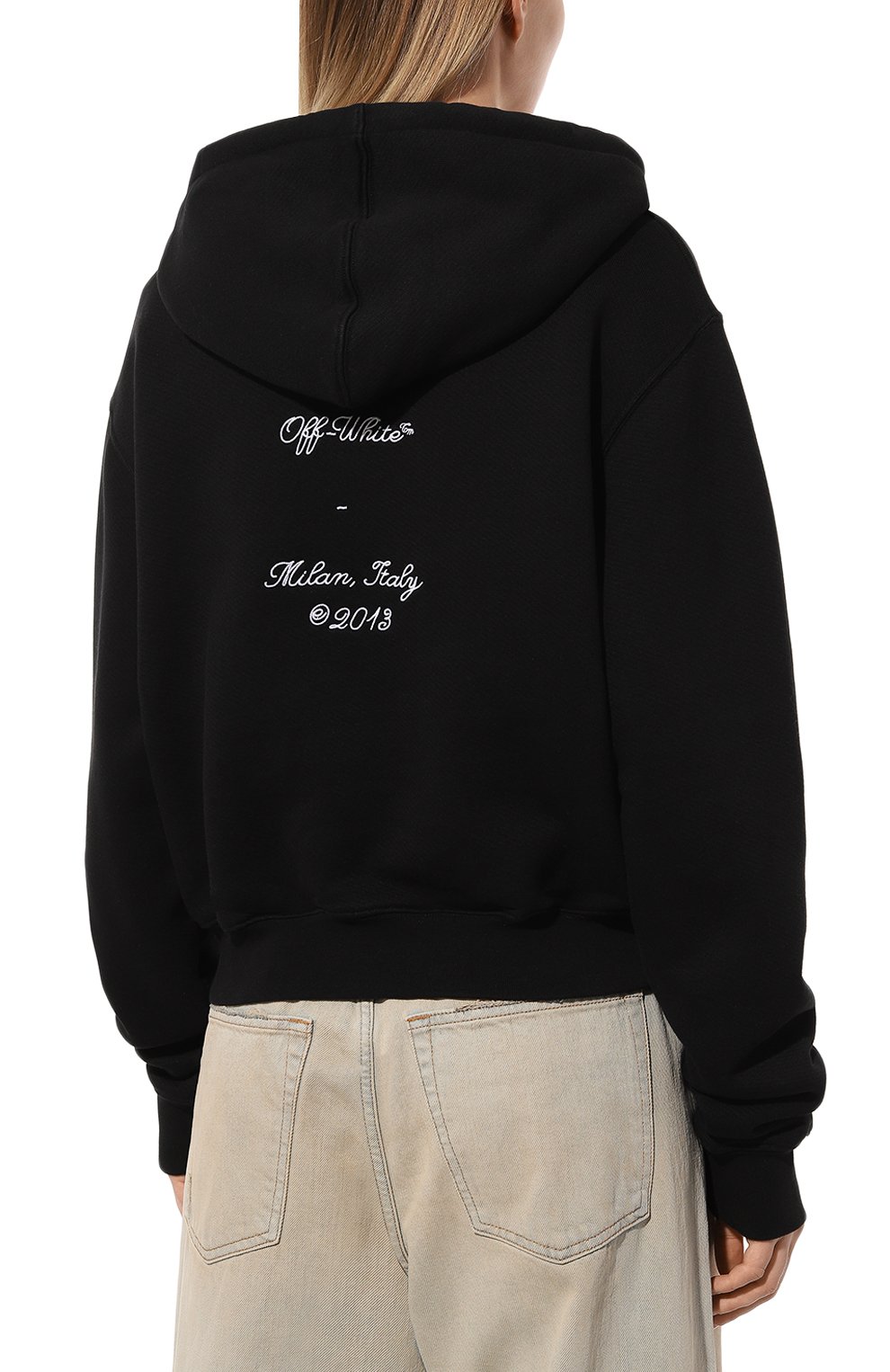 Хлопковое худи OFF-WHITE, арт. 0WBB016S24FLE001, фото 4