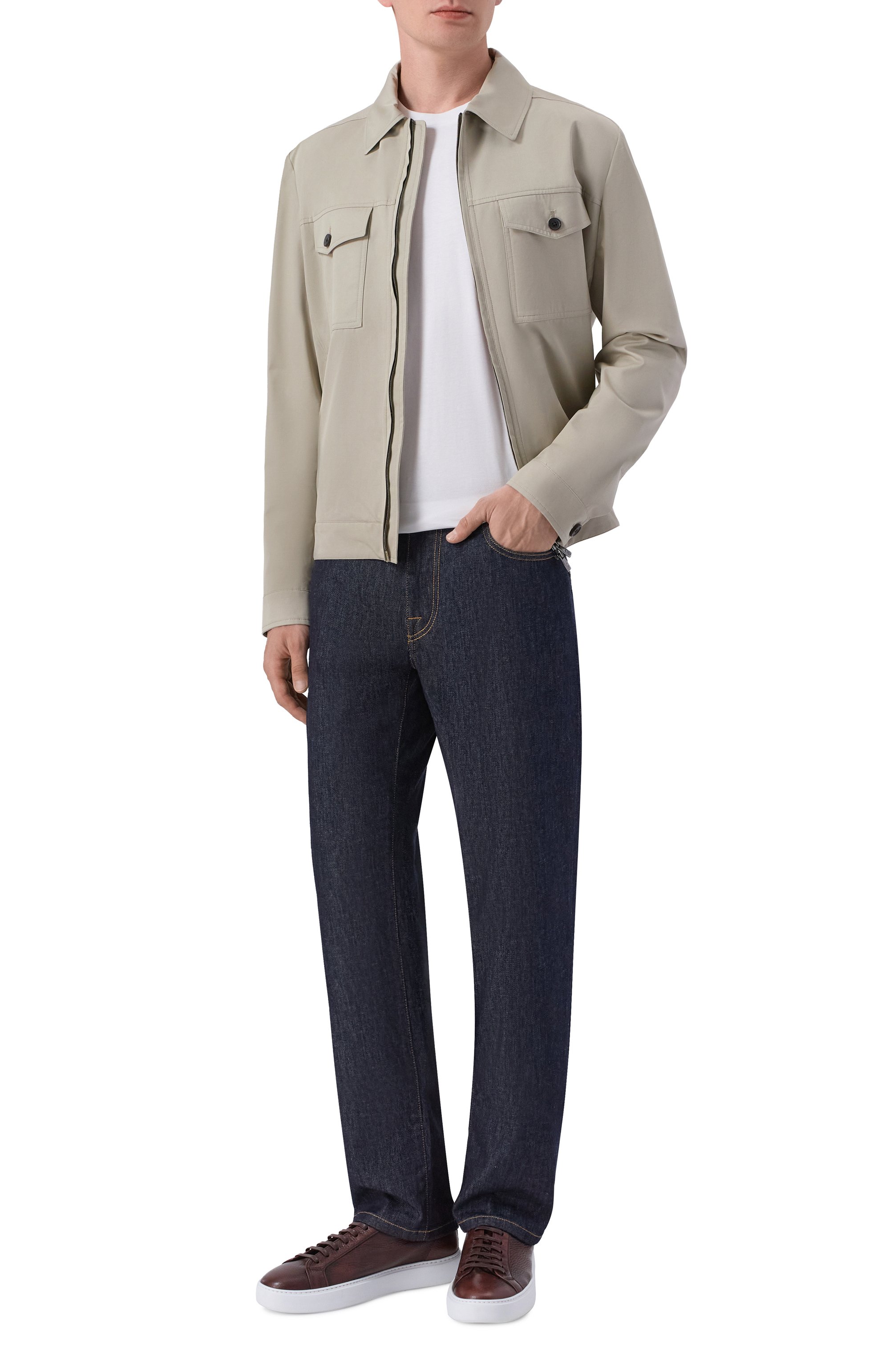 Джинсы CORNELIANI темно-синего цвета по цене 57650 руб., арт. 284JG4/2A20203, фото 2 Джинсы CORNELIANI, арт. 284JG4/2A20203, фото 2
