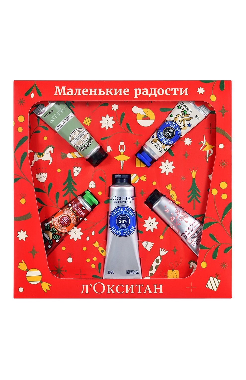 Набор "маленькие радости" (4x10+30ml) L`OCCITANE бесцветного цвета по цене 2300 руб., арт. 134459, фото 1 Набор "маленькие радости" (4x10+30ml) L`OCCITANE, арт. 134459, фото 1