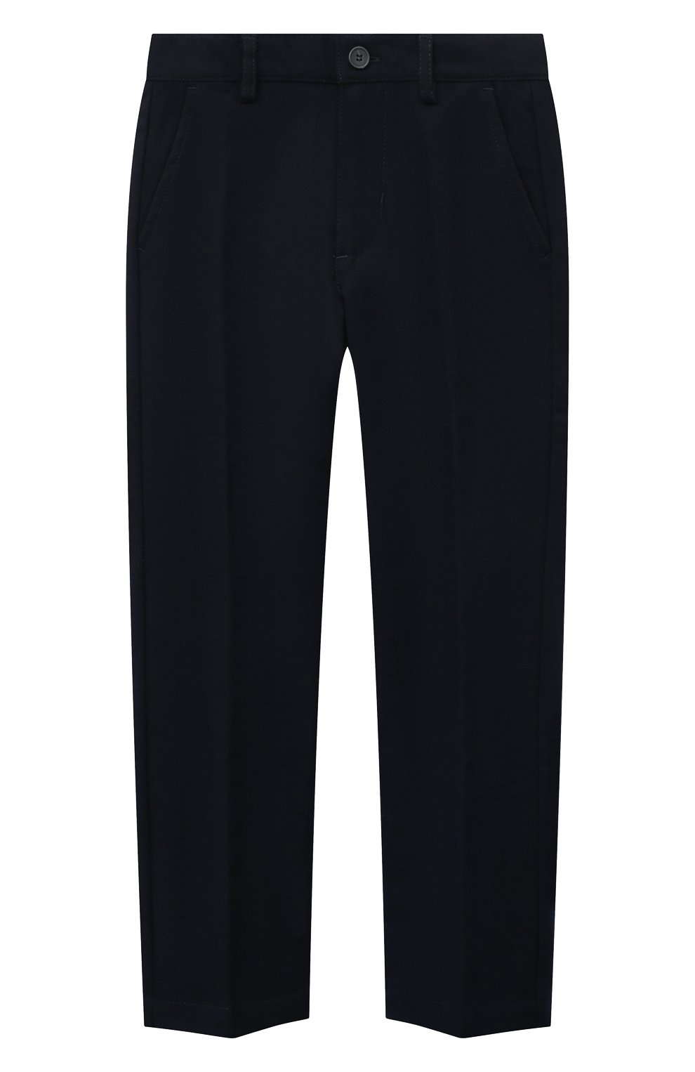 Брюки IL GUFO темно-синего цвета по цене 18650 руб., арт. A23PL088WR003/10A-14A, фото 1 Брюки IL GUFO, арт. A23PL088WR003/10A-14A, фото 1