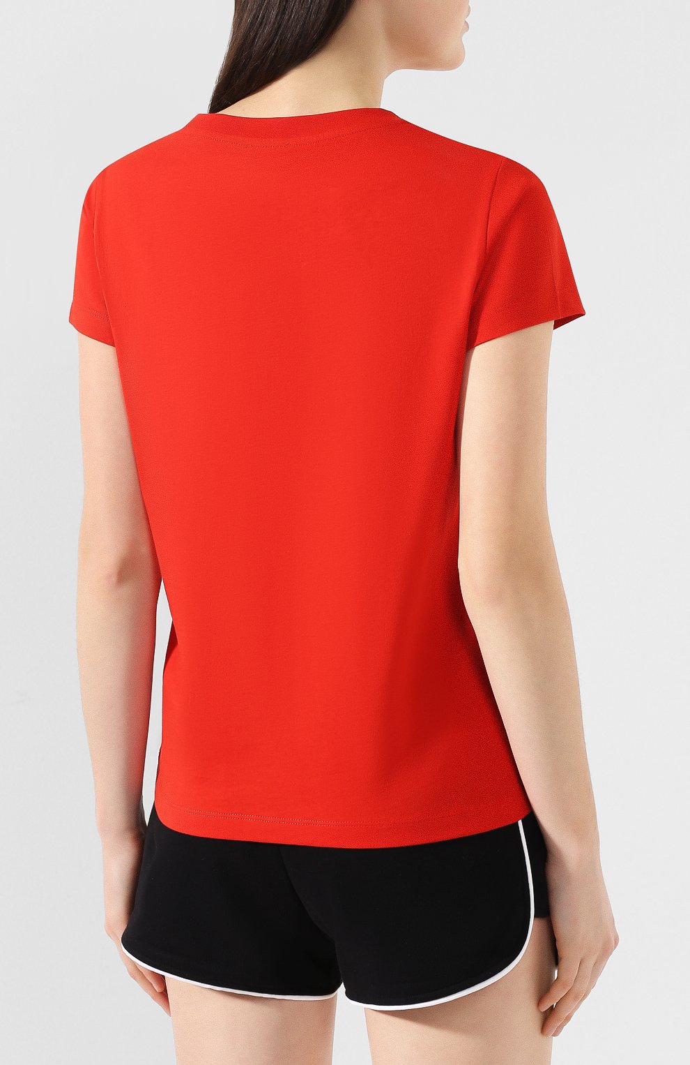 Хлопковая футболка KENZO красного цвета по цене 8700 руб., арт. 2TS790987, фото 4 Хлопковая футболка KENZO, арт. 2TS790987, фото 4