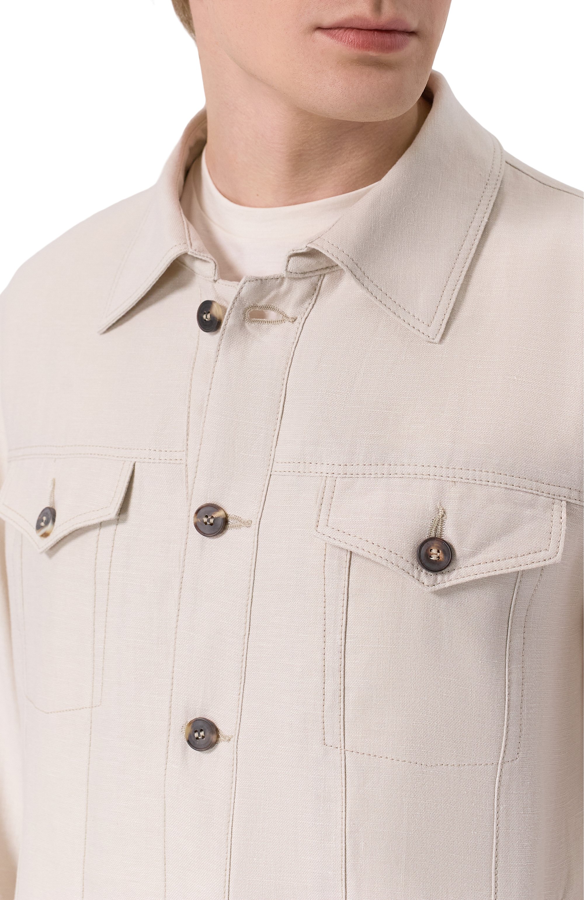 Куртка изо льна и шелка MVST, арт. M26.CSM.T403/TXAVI, фото 5