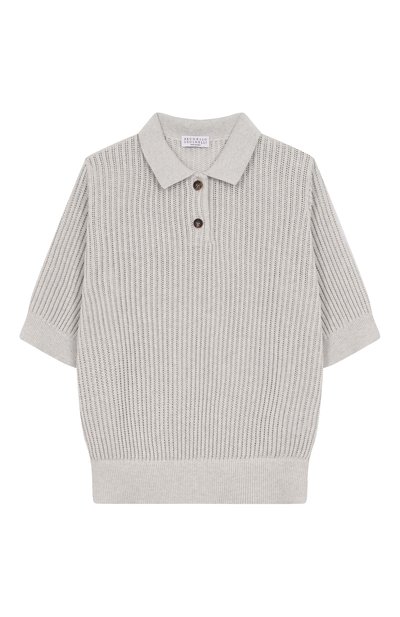 Хлопковое поло BRUNELLO CUCINELLI, арт. BSTM20005B