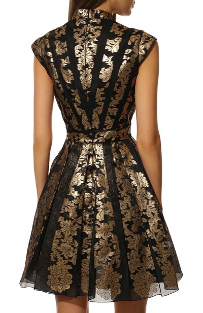 Шелковое платье ZUHAIR MURAD золотого цвета по цене 284000 руб., арт. DRF20327/FCHI001, фото 4 Шелковое платье ZUHAIR MURAD, арт. DRF20327/FCHI001, фото 4