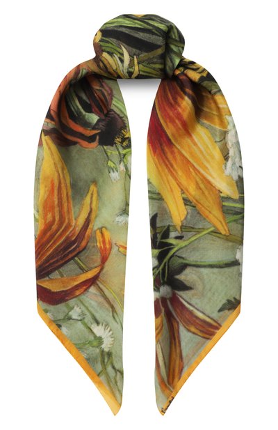Шелковый платок полевые цветы GOURJI, арт. 91149937/81172, фото 1