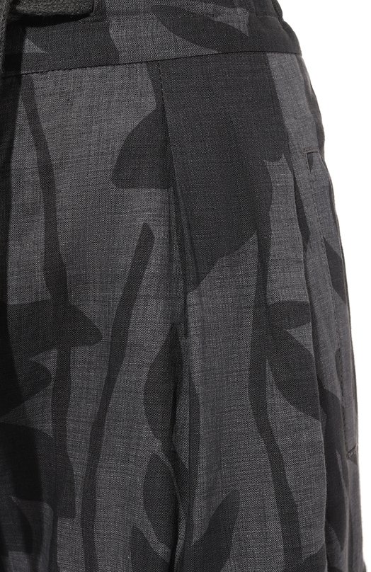 Льняные брюки Brunello Cucinelli MB650P8597 Серый  MB650P8597 Фото 5