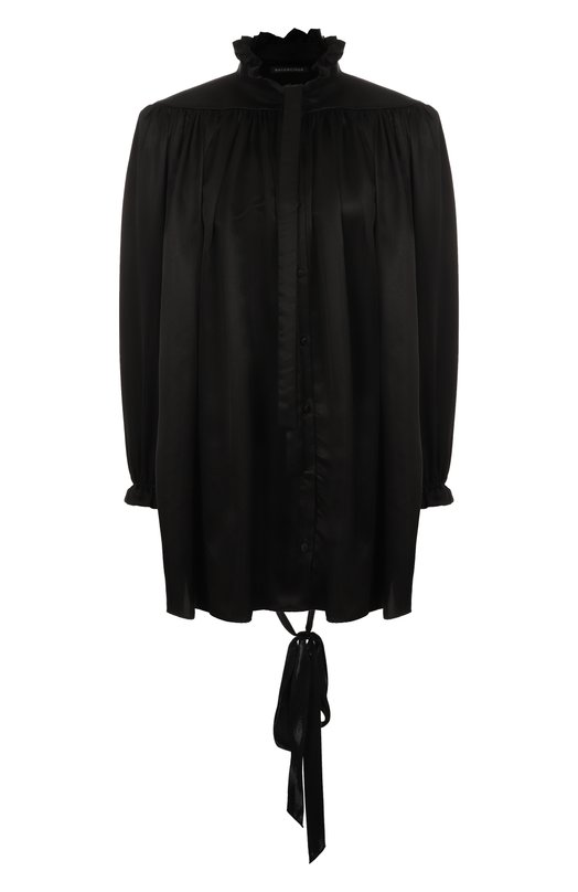 Атласная блузка Balenciaga 831650/TMN09 Чёрный 831650/TMN09