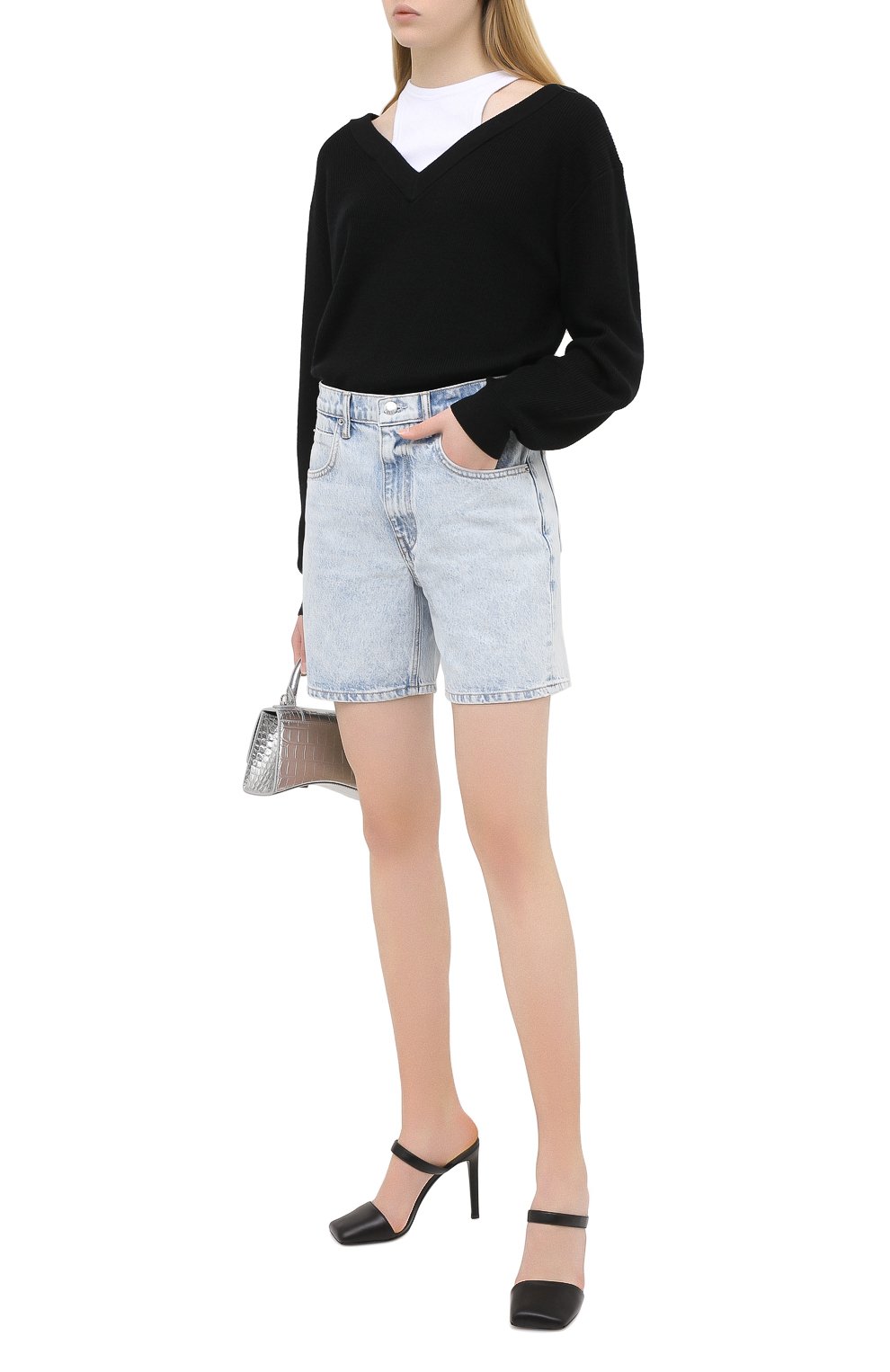 Джинсовые шорты ALEXANDER WANG, арт. 4DC2204720, фото 2