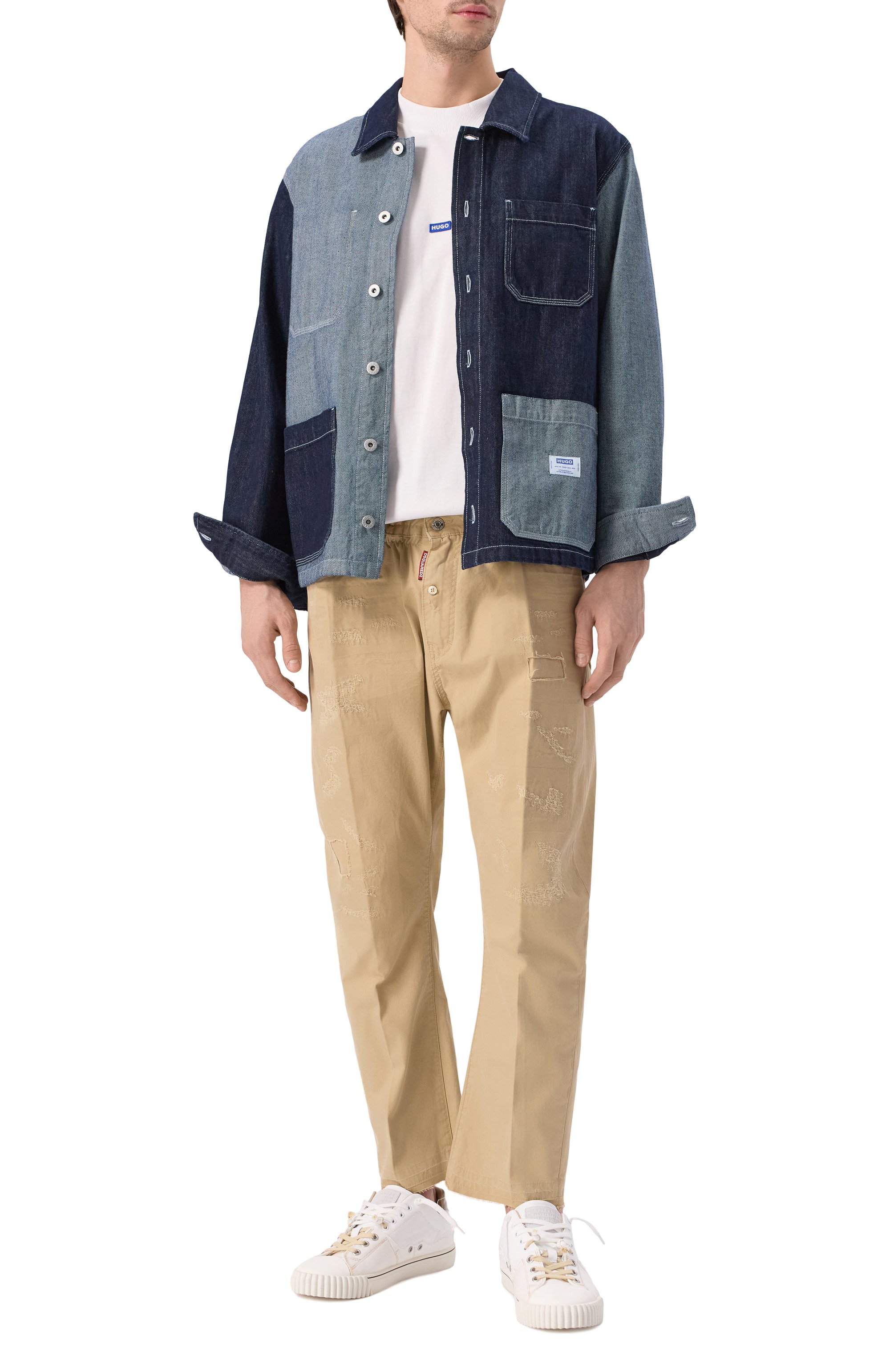 Хлопковая футболка HUGO BLUE, арт. 50509991, фото 2