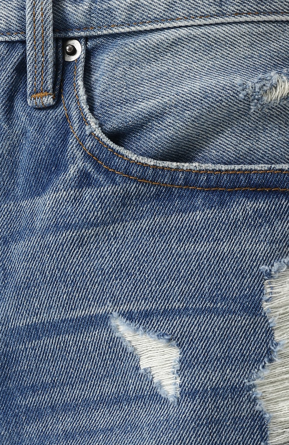 Джинсовые мини-шорты с потертостями FRAME DENIM, арт. RRL0SH039, фото 5