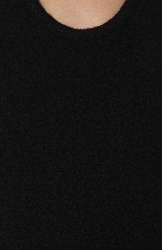 Женское платье из хлопка и шерсти JIL SANDER черного цвета, арт. J02CT0223/J47173 | Фото 5 (Материал внешний: Шерсть, Хлопок; Сл�учай: Повседневный; Материал сплава: Проставлено; Длина Ж (юбки, платья, шорты): До колена; Драгоценные камни: Проставлено; Женское Кросс-КТ: Платье-одежда; Стили: Кэжуэл)
