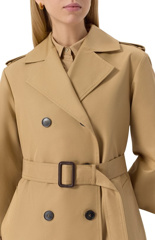 Тренч Weekend Max Mara EL0DIA Бежевый  EL0DIA Фото 5