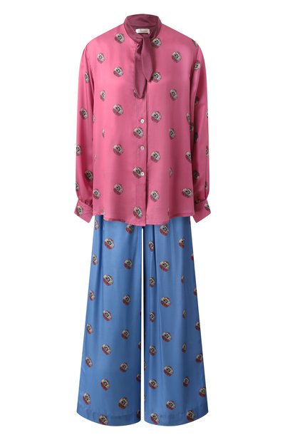 Женская пижама из хлопка и шелка ANY WOWZERS, арт. BOWIE02P-LEABP