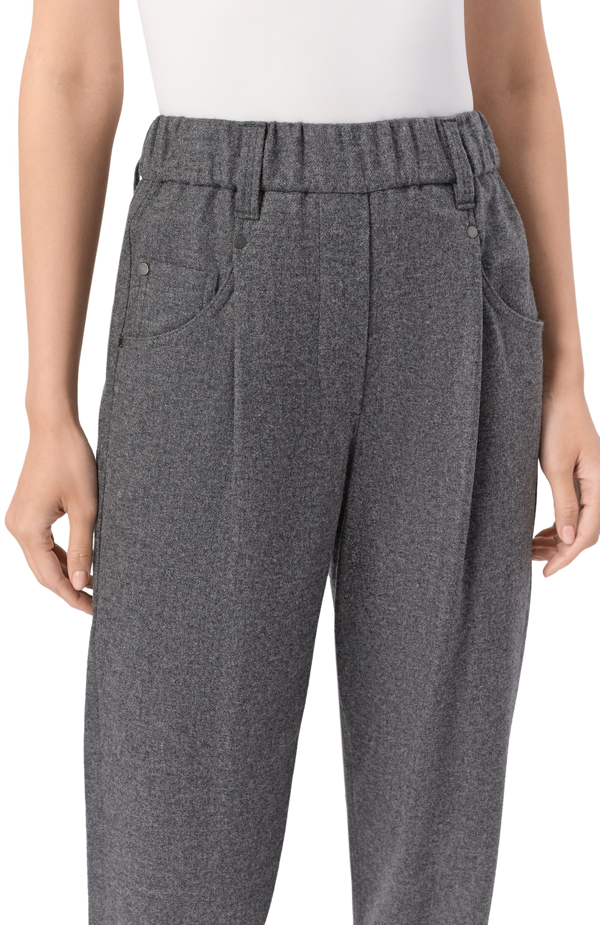 Шерстяные брюки BRUNELLO CUCINELLI, арт. MB162P8417, фото 5