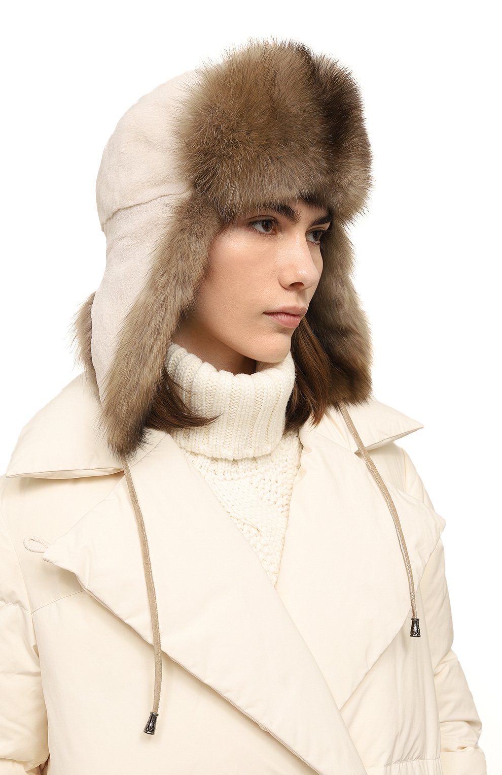 Меховая шапка-ушанка из норки и соболя VICTORIA KUSENKOVA, арт. 091813605094, фото 2