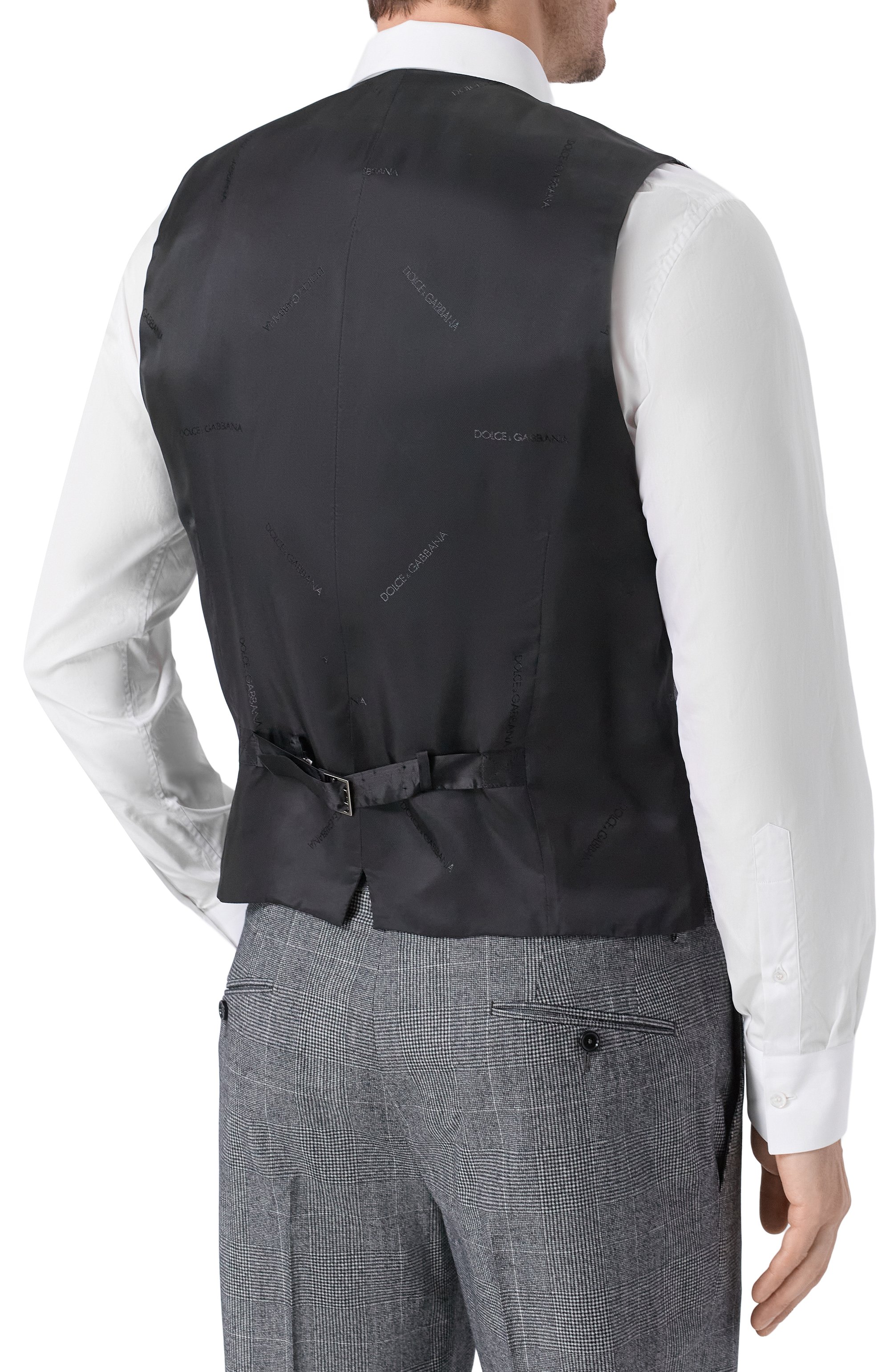 Шерстяной костюм-тройка DOLCE & GABBANA серого цвета по цене 526000 руб., арт. GK02XT/FQBBQ, фото 5 Шерстяной костюм-тройка DOLCE & GABBANA, арт. GK02XT/FQBBQ, фото 5